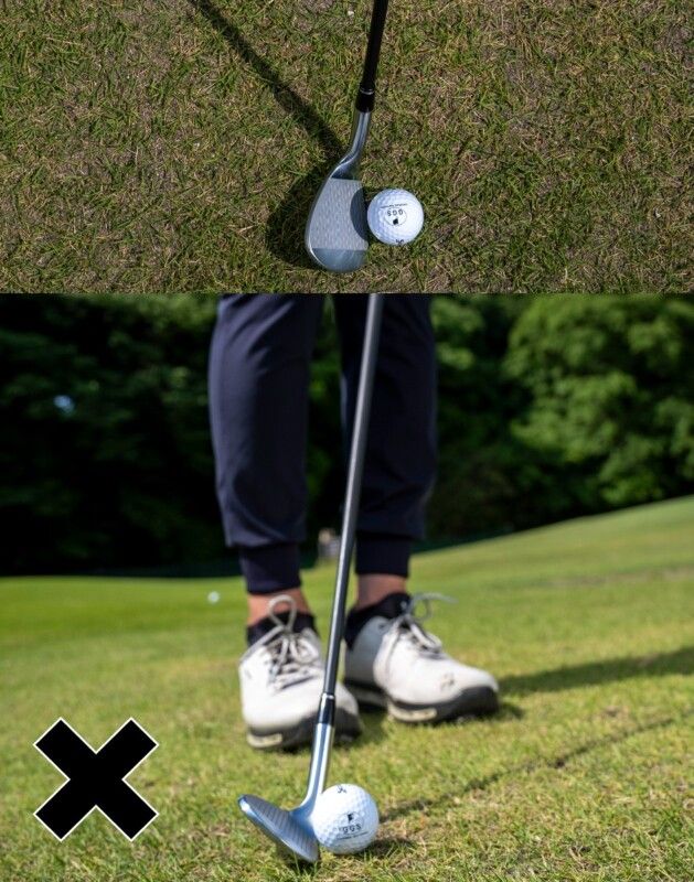 スピンがかかるアドレスはどっち…？実はオープンに構えるのはNG!?