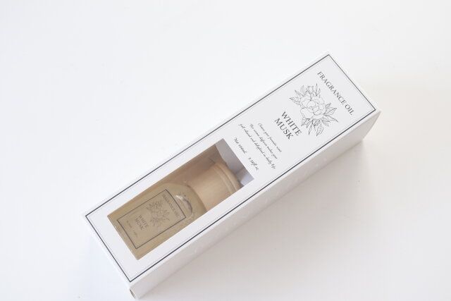 ダイソー アロマディフューザー 100ml WL ホワイトムスク パッケージ デザイン