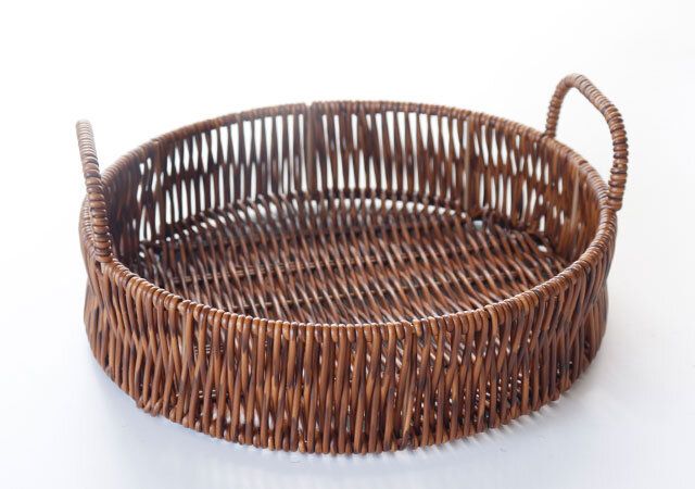 スリーピーの水洗いできる丸型バスケット（持ち手付）