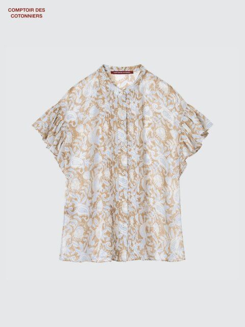 ユニクロのシアープリントシャツ