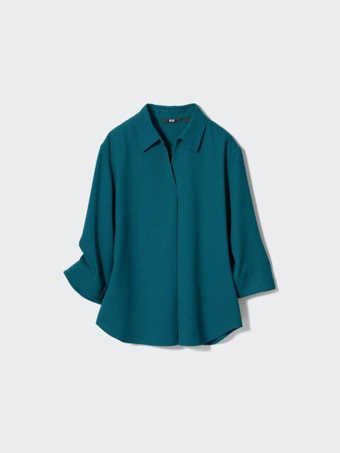 ユニクロのレーヨンスキッパーブラウス