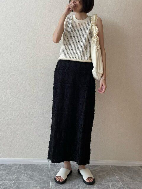 メッシュトップスのコーデ3