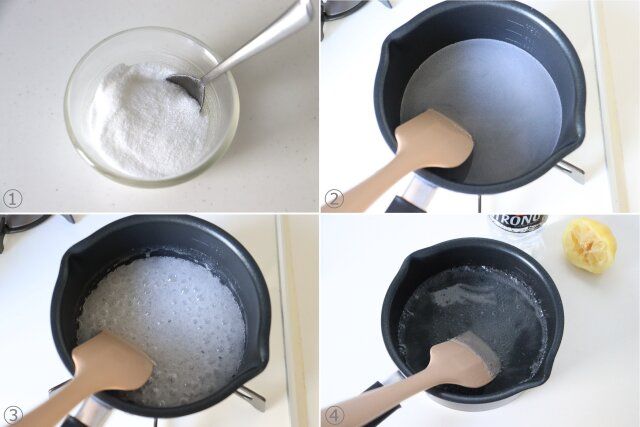 炭酸ゼリー液を作る。