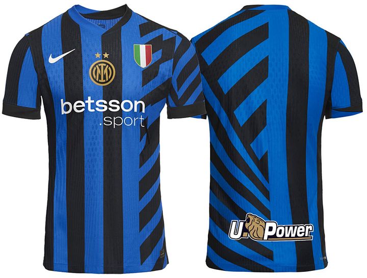 王者インテル、大胆ストライプの2024-25新ユニフォームを発表！新たな胸ロゴは「ギャンブル系」