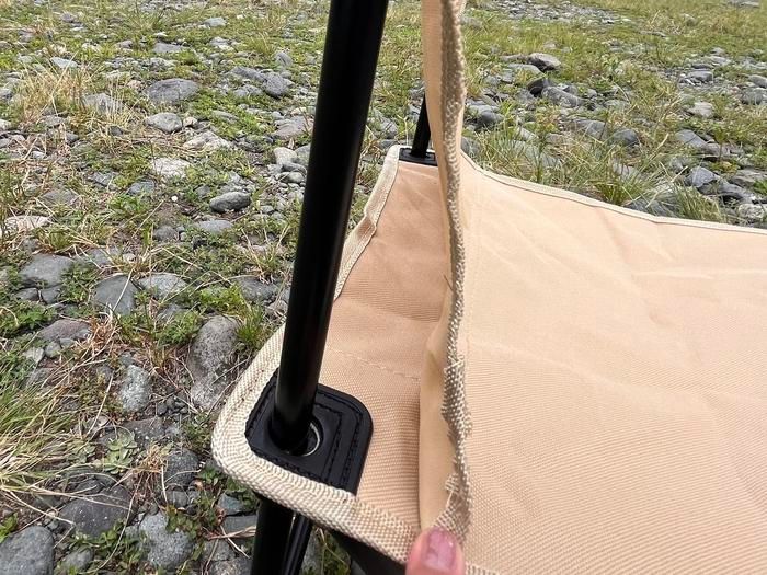 背もたれの様子