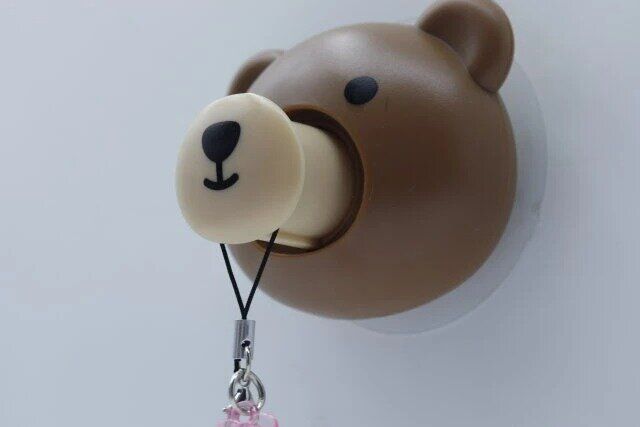 ダイソー 押すと飛び出るフック（アニマル） フック 使用例