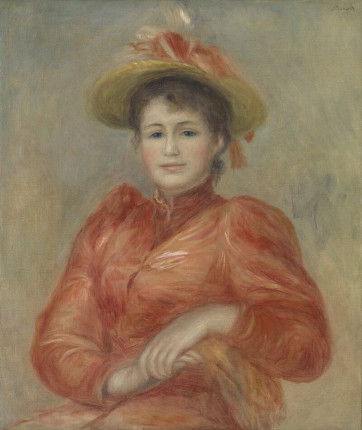 ピエール＝オーギュスト・ルノワール《赤い服の女》 1892年頃 油彩・カンヴァス 東京富士美術館蔵 Ⓒ東京富士美術館イメージアーカイブ／DNPartcom