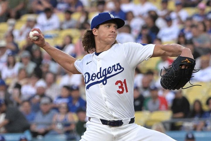 ドジャースのタイラー・グラスノー（C）ロイター