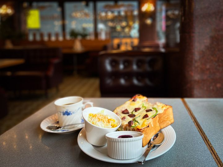 「Coffee Shop ギャラン」のモーニングセット