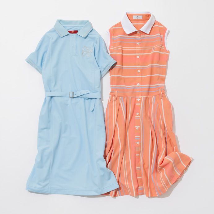 40代ゴルファー必見！ 美人シルエットの上品ポロワンピース