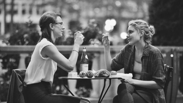 FRANCES HA, from left_ Mickey Sumner, Greta Gerwig, 2012. ©IFC Films/Courtesy Everett Collection