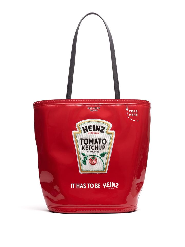 画像: 【HEINZ × kate spade new york】「ラージ トート」［高さ37cm×最大幅37.5cm、最少幅29cm×マチ17.5cm］￥64,900（税込）