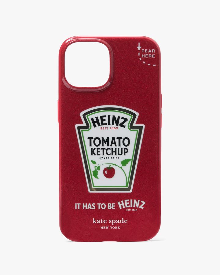 画像: 【HEINZ × kate spade new york】「グリッター iPhone 15 ケース」￥6,600（税込）
