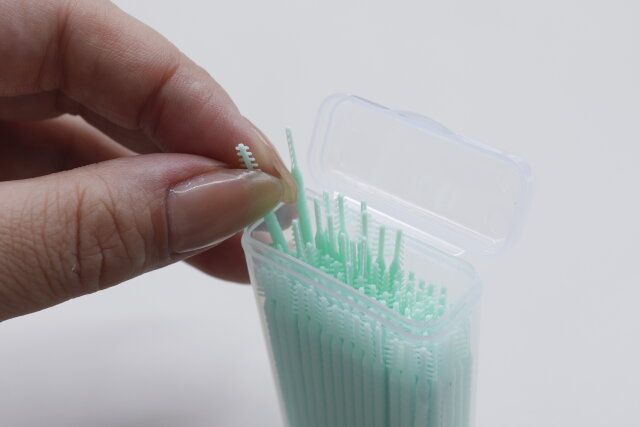 ダイソーの持ち運びに嬉しいデンタルピック（100本、携帯ケース付）