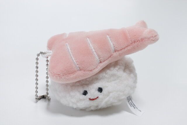 ダイソー 寿司キーチェーン（まぐろ、えび） えび