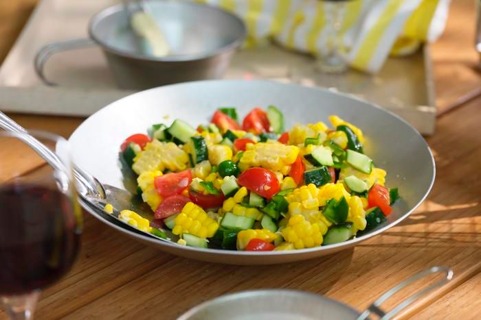 トウモロコシのコロコロマリネ