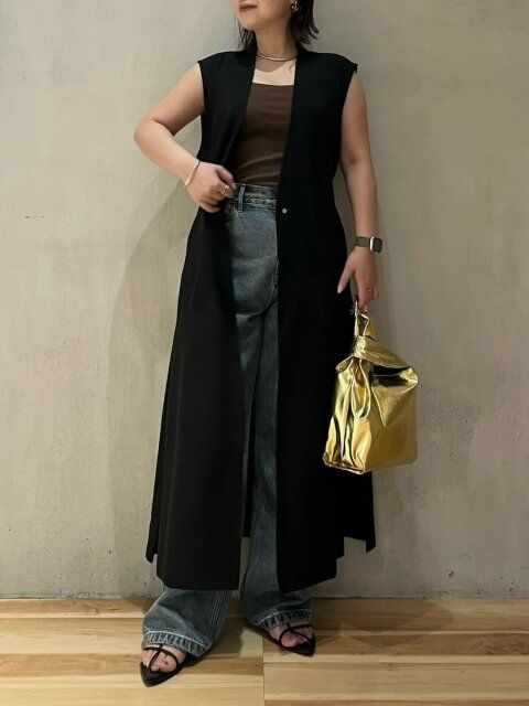 ワイドデニムのコーデ4