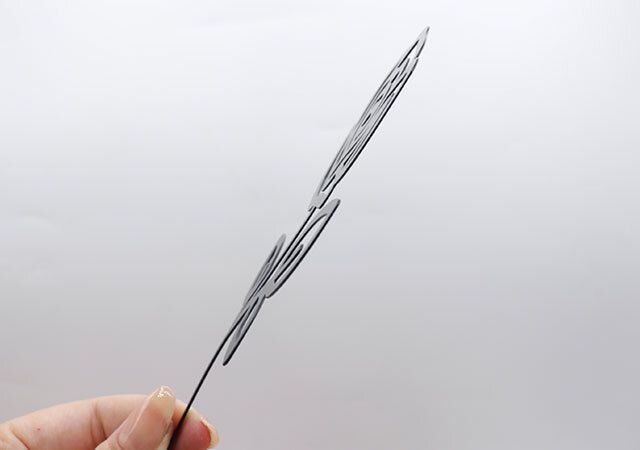 ダイソーのワイヤーフラワー