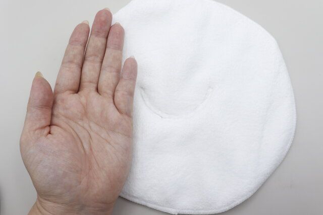 セリア フェイスマスクタオル サイズ感