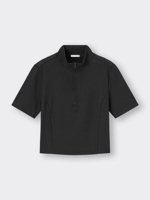 2024gu黒ハーフジップT