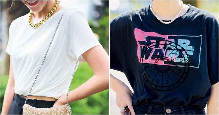 VERYモデルとライターがTシャツコーデを披露