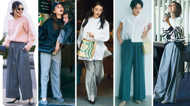 グレーパンツのコーデ集