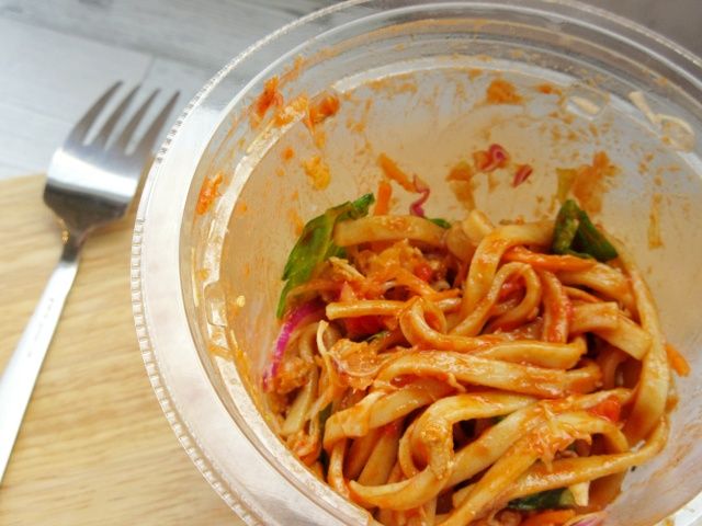 振っておいしいパスタサラダ「スパイシータコス風」