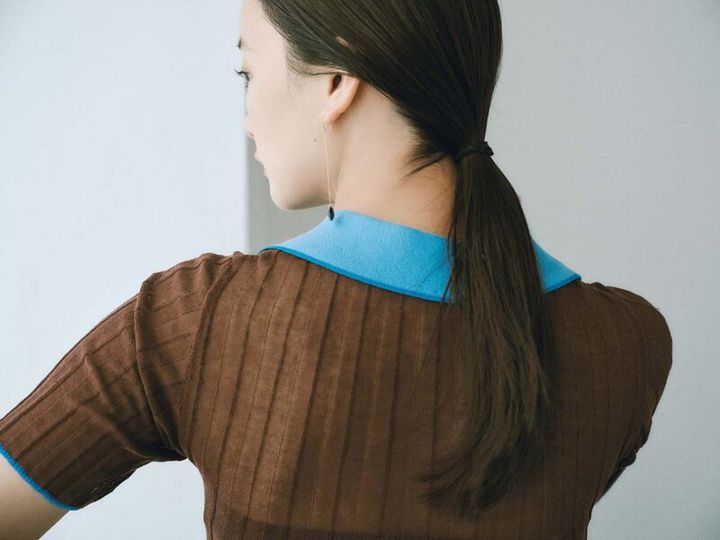 ひとつ結び BACK モデル＝織田梨沙