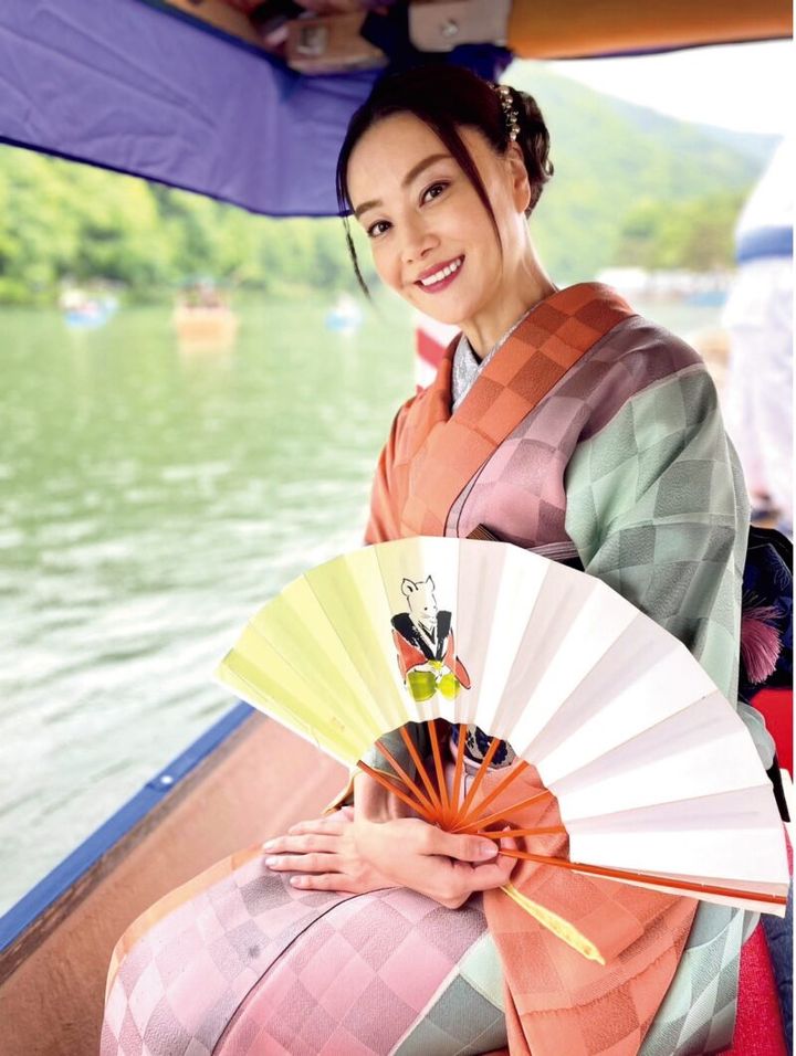 観月ありさ 京都の三船祭りに参加