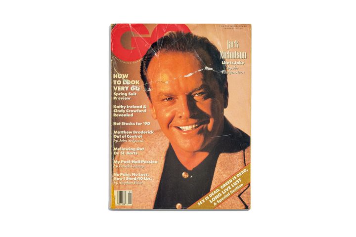 雑誌『GQ』1990年1月号のファッションーページ