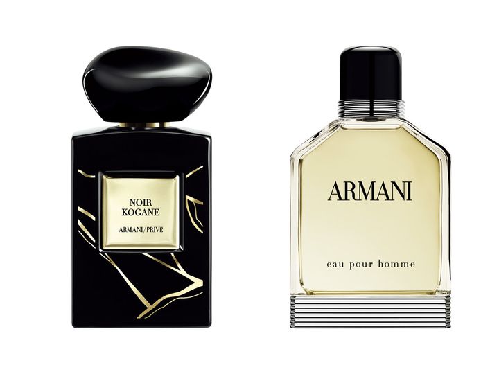 《アルマーニ プリヴェ ノワール コガネ》とシグネチャーの《アルマーニ プール オム オードトワレ》