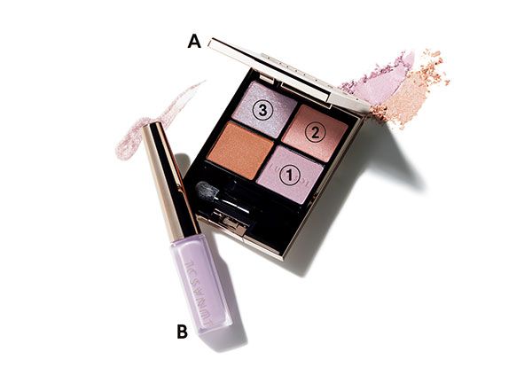 【A】ルナソル アイカラーレーション 【B】ルナソル フラッシュクリエイター