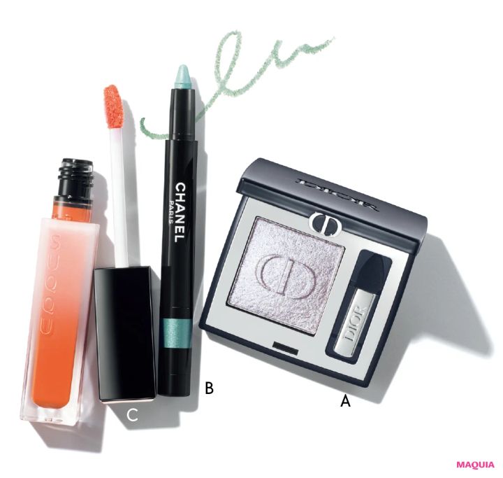 ももいろクローバーZ玉井詩織 ブルーとオレンジの色合わせがこの夏の気分