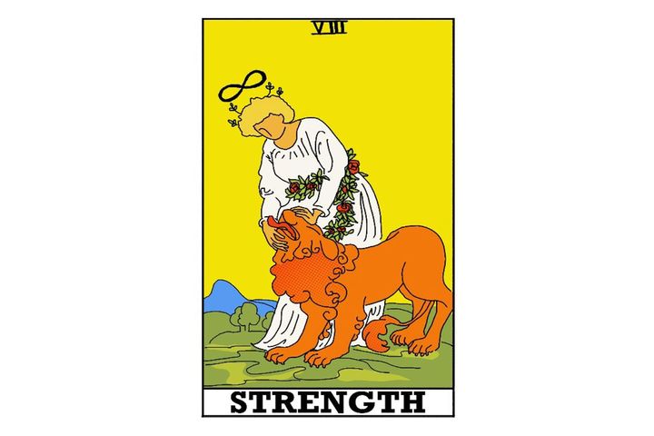 《今週のカード》No.08「力」※カードは筆者作成