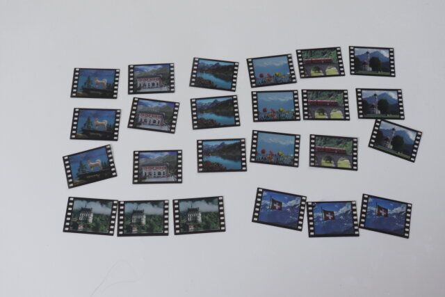 セリアの本格的なフィルム風フレークシール