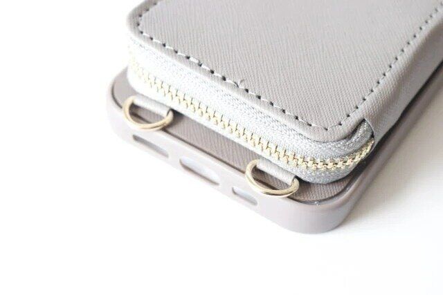 ダイソー マイクロバッグ付スマホケース（CGY） Dカン