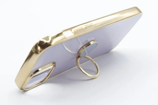 ダイソー メタリックスマホケース（リング付、14） スタンド