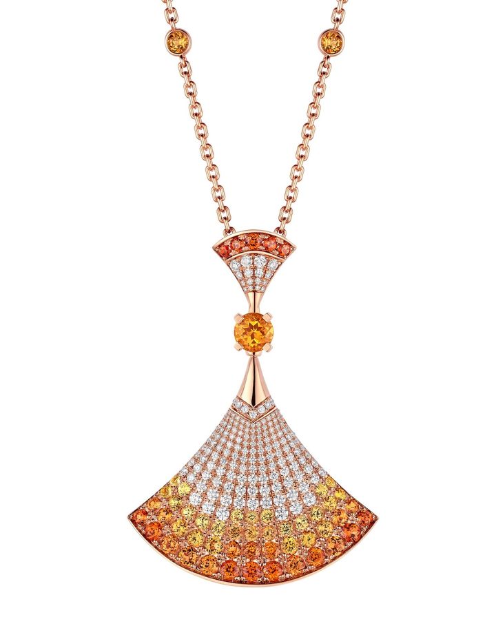 「ディーヴァ ドリーム」ネックレス（PG×マンダリンガーネット×ダイヤモンド）￥4,906,000