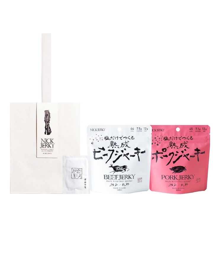 NICKJERKY THE JUKUSEI【手土産袋セット】国産ジャーキー２種セットの商品写真