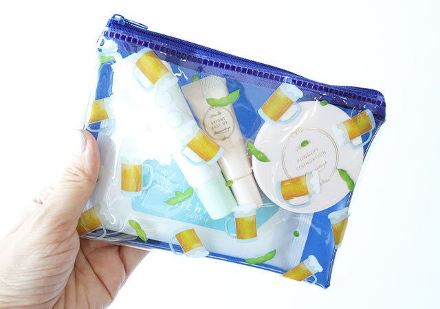 キャンドゥ B＆Eクリアポーチ 使用例