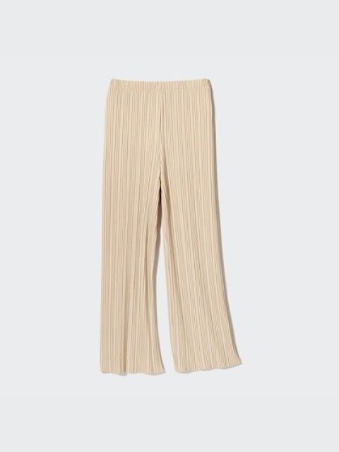 ユニクロ プリーツストレートパンツ