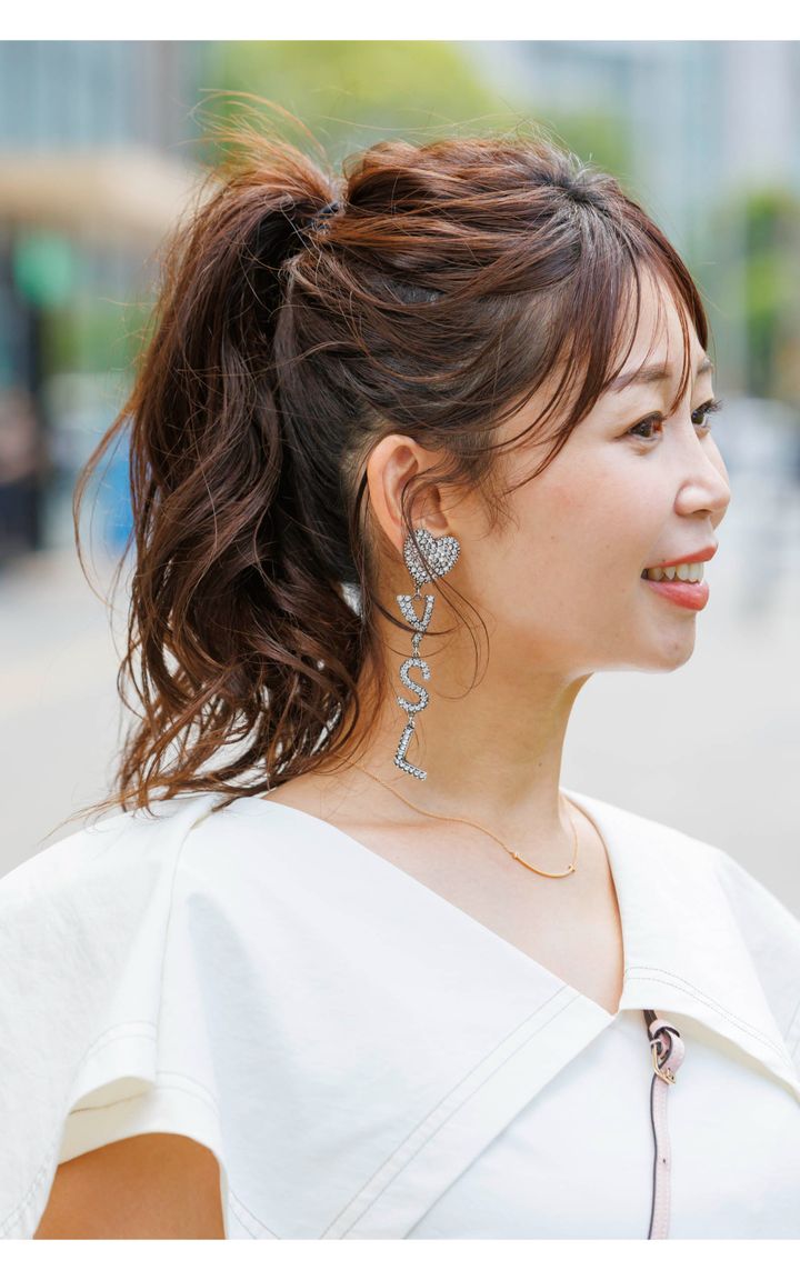 横顔美人なロングアレンジ