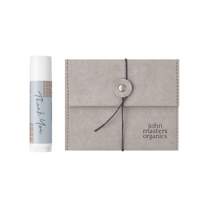 john masters organics WEB限定THANK YOU リップケアギフトが置かれている写真