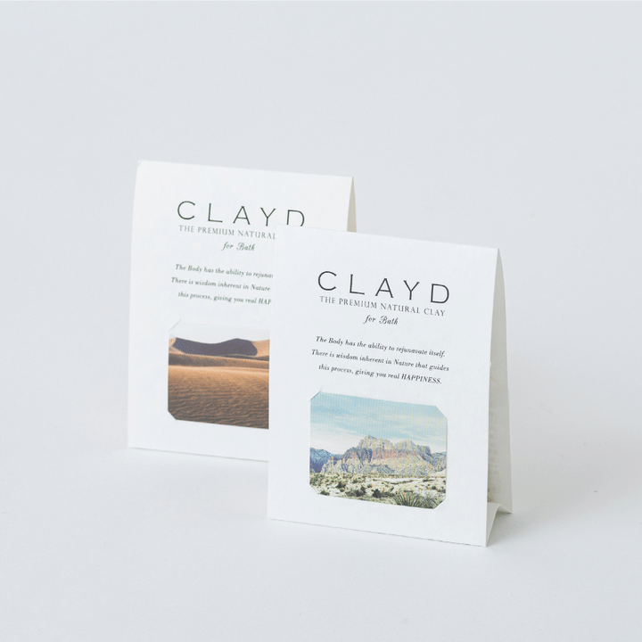 CLAYD 入浴剤 ONETIME 2個が置かれている写真
