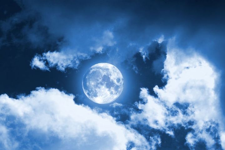 image of the moon in the sky