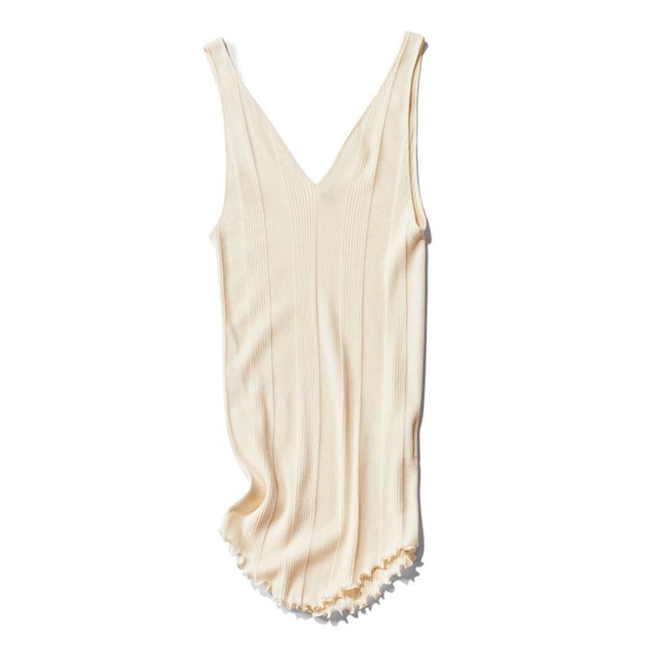 ハクジのVネックタンクトップ