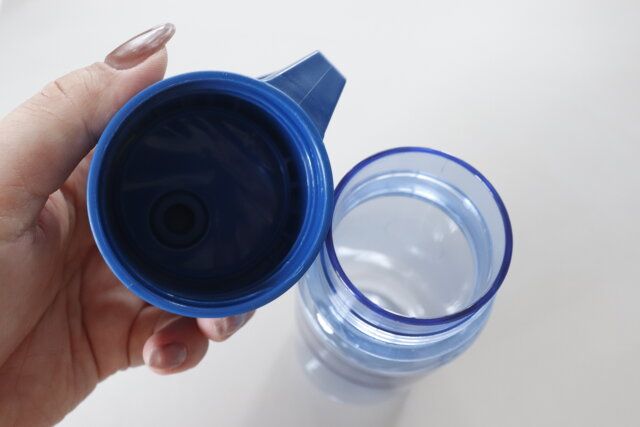 ダイソー ドリンクボトル（取っ手付、400mL、無地） フタ