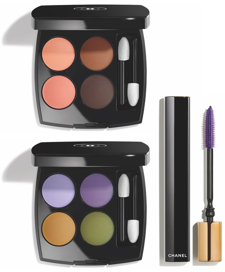 〈左上から〉レ キャトル オンブル 392、394 各￥8,800 〈右〉ヌワール アリュール 27 ￥7,040（すべて8月30日より限定発売） Photos_ ©CHANEL