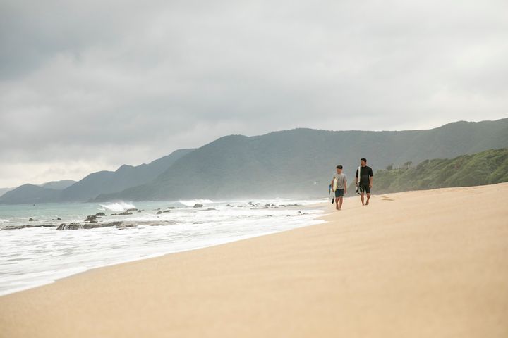 勇生と息子の玄。