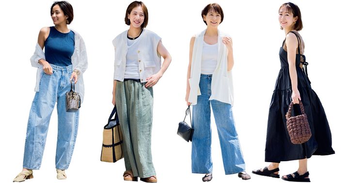 VERYモデル＆スタッフのタンクトップコーデ